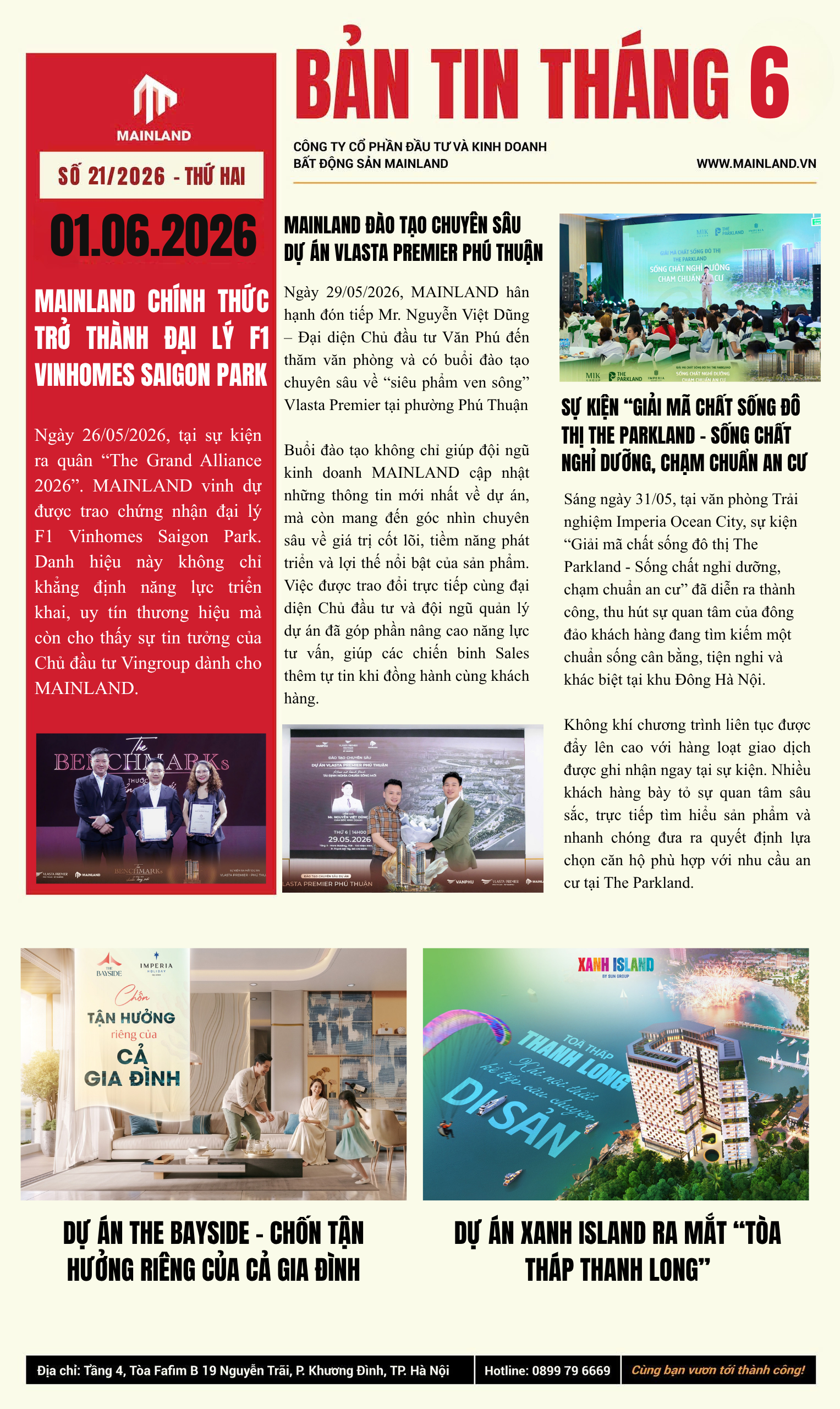 Bản tin MAINLAND số 21 tháng 6/2026