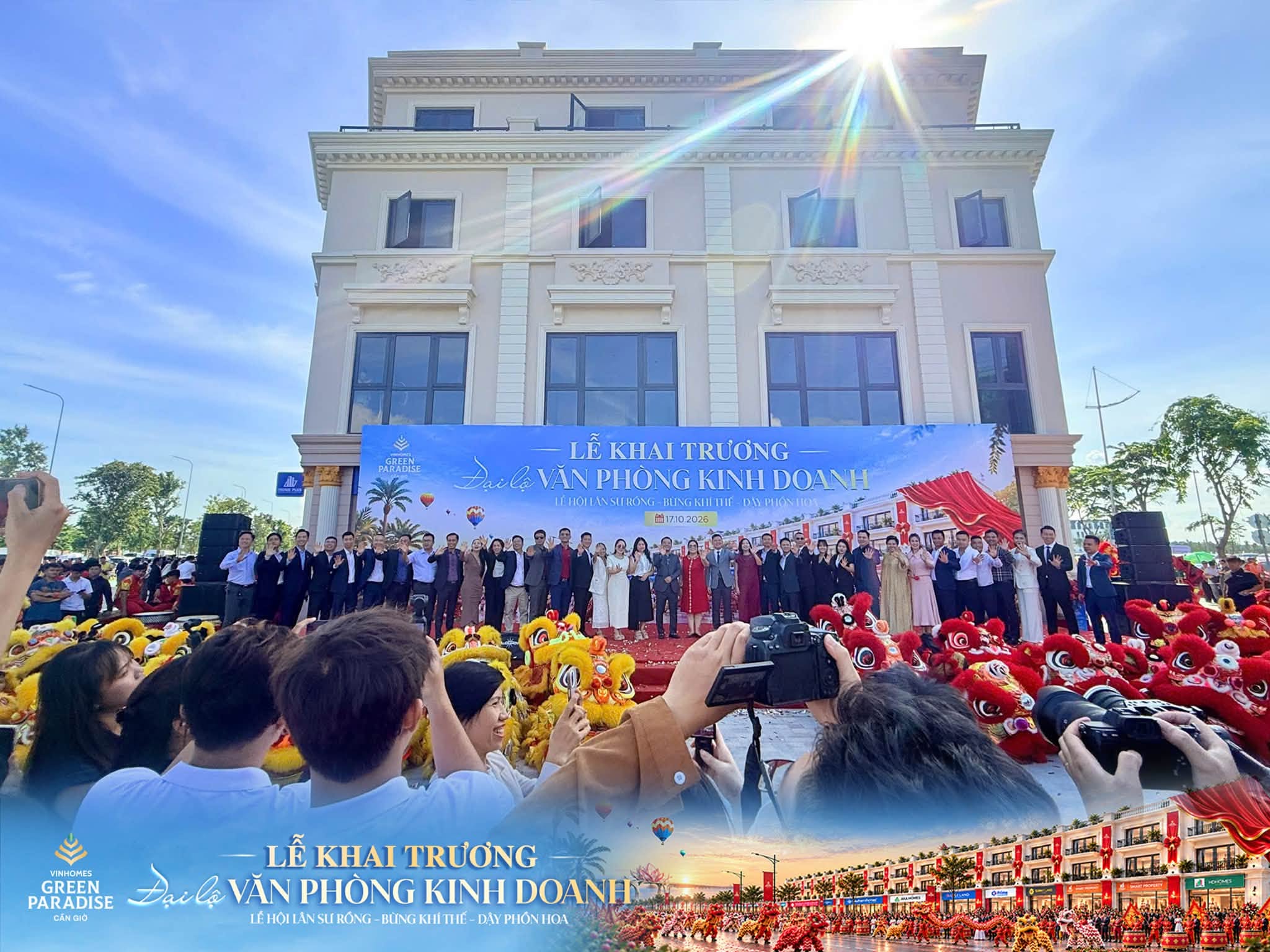 Khung cảnh khai trương Đại lộ Văn phòng Kinh doanh tại Vịnh Tiên